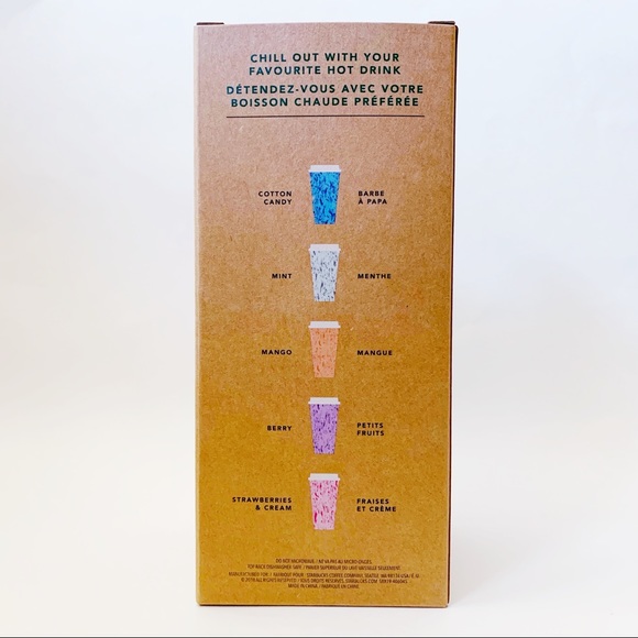 New Starbucks Hot Reusable Cups Set of 6 With Lids - Picture 5 of 8